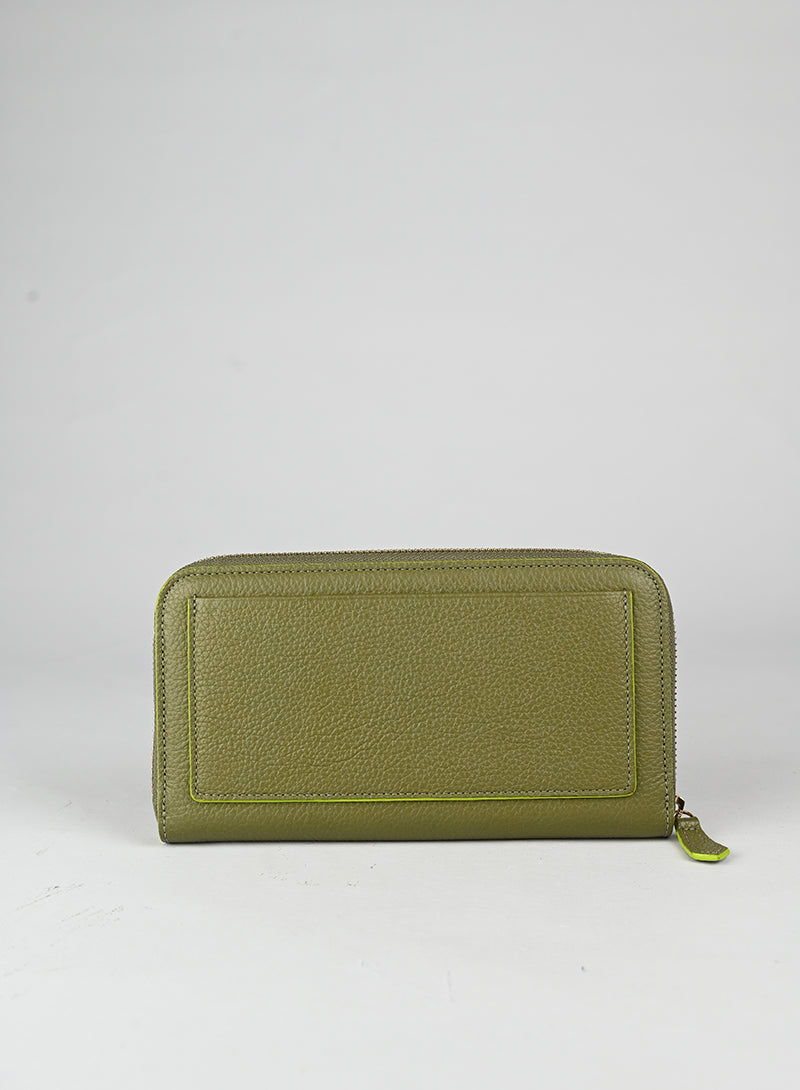 Versace Portafogli in pelle verde