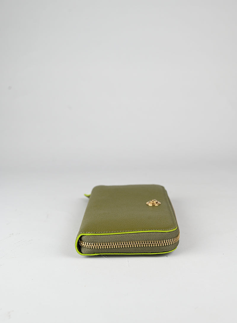 Versace Portafogli in pelle verde