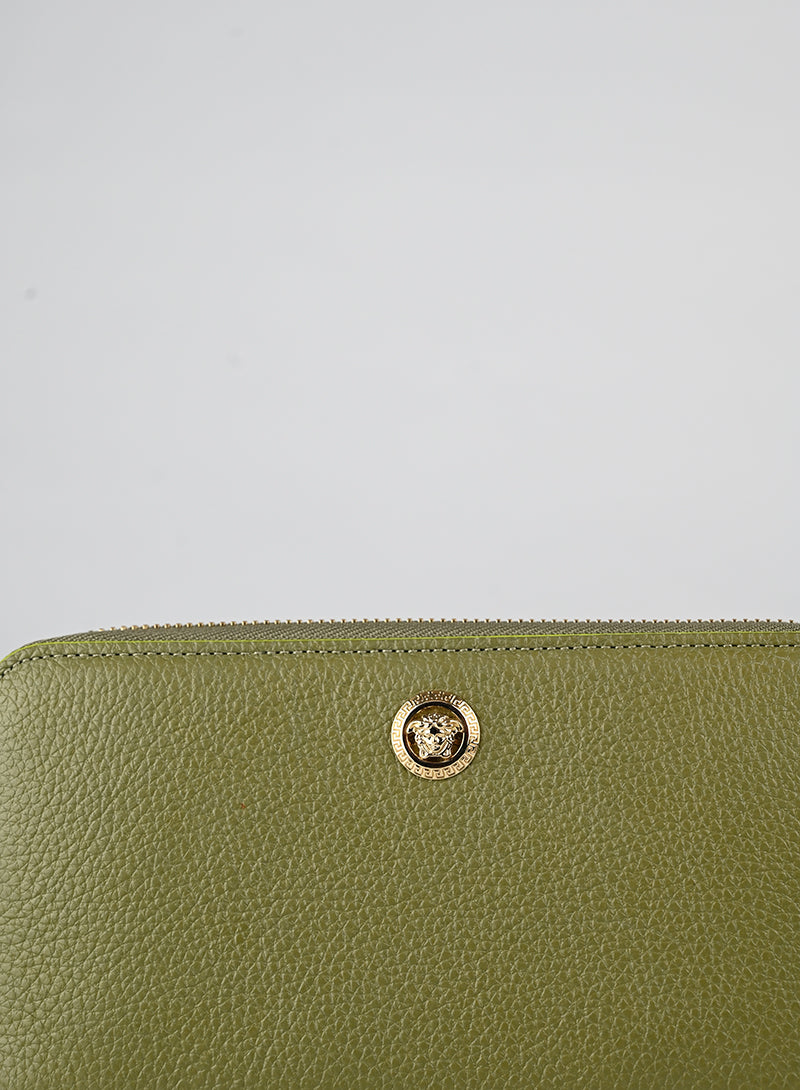 Versace Portafogli in pelle verde