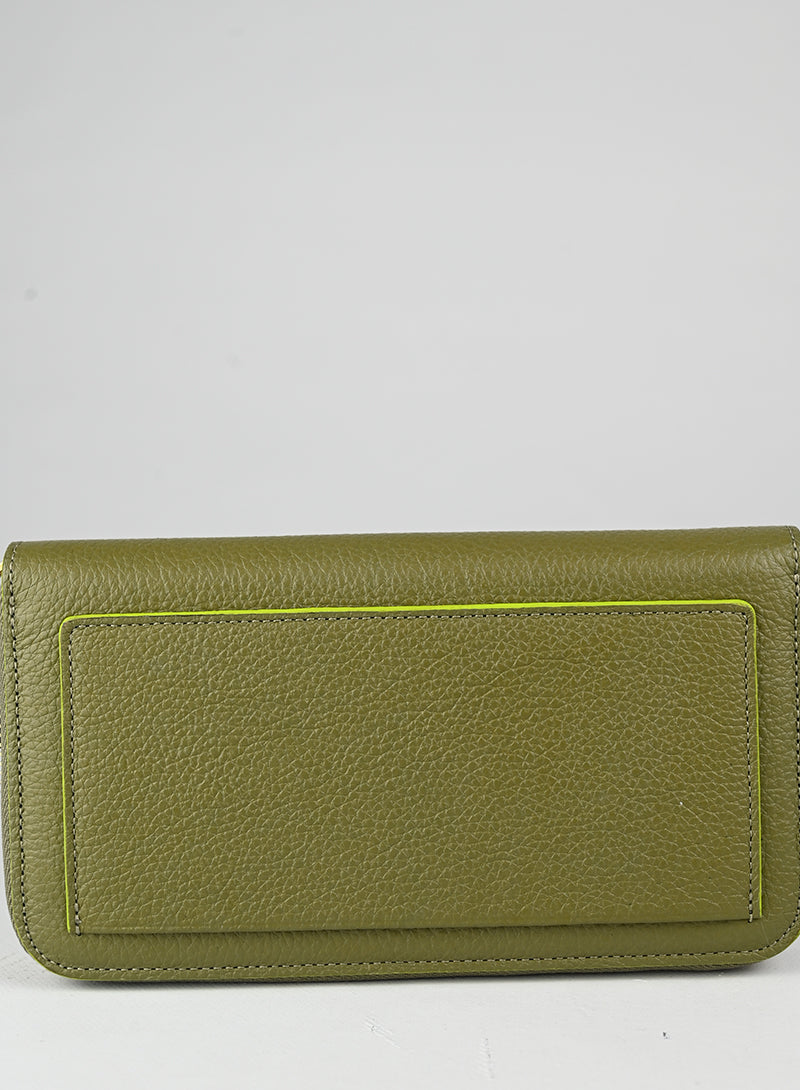 Versace Portafogli in pelle verde