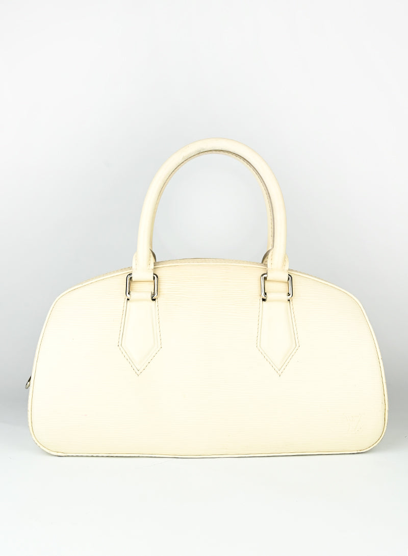 Louis Vuitton Bauletto in pelle Epi bianco