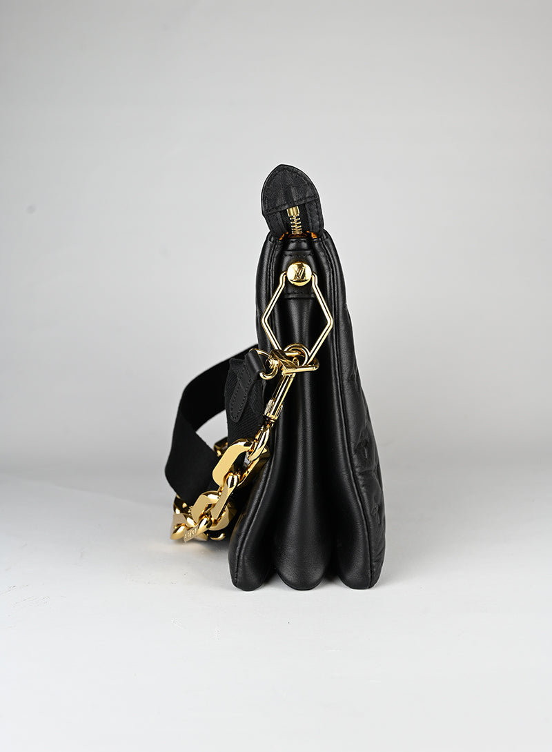 Louis Vuitton Borsa Coussin MM in pelle nera