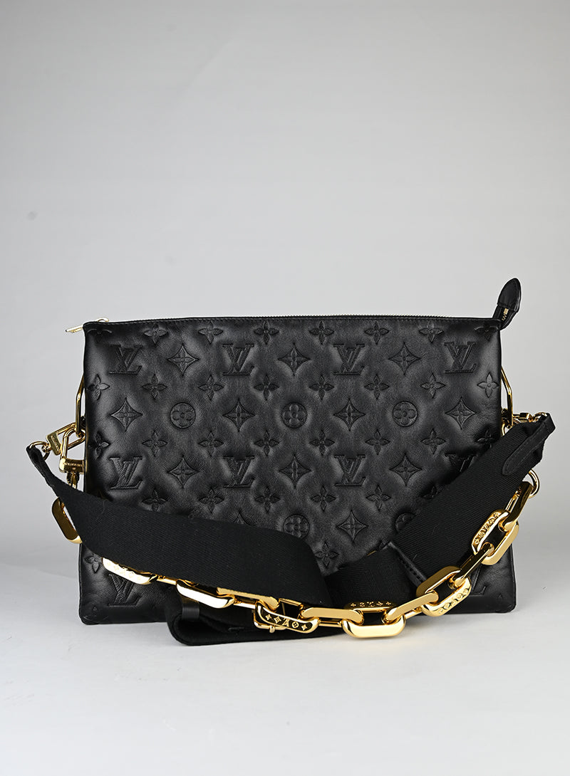 Louis Vuitton Borsa Coussin MM in pelle nera