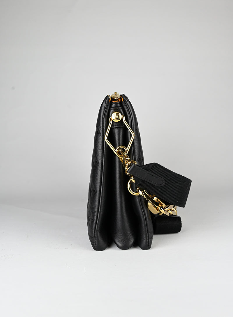 Louis Vuitton Borsa Coussin MM in pelle nera