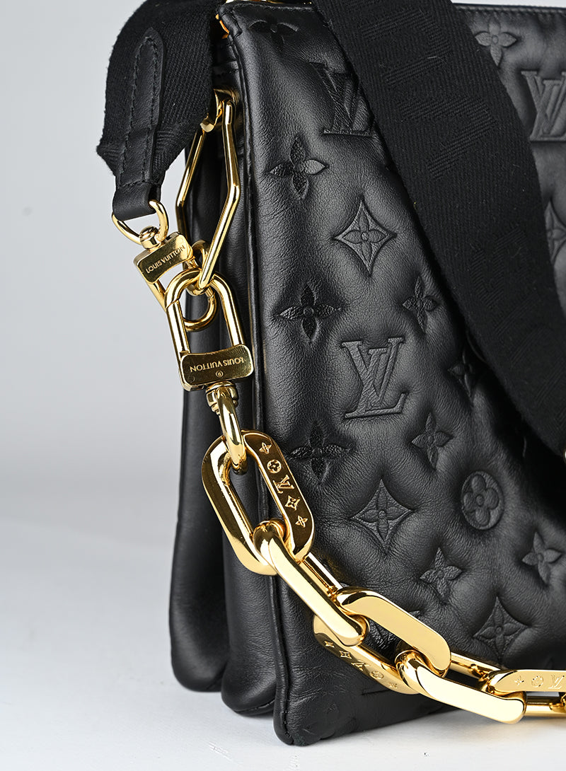 Louis Vuitton Borsa Coussin MM in pelle nera