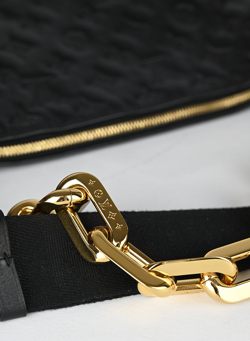 Louis Vuitton Borsa Coussin MM in pelle nera