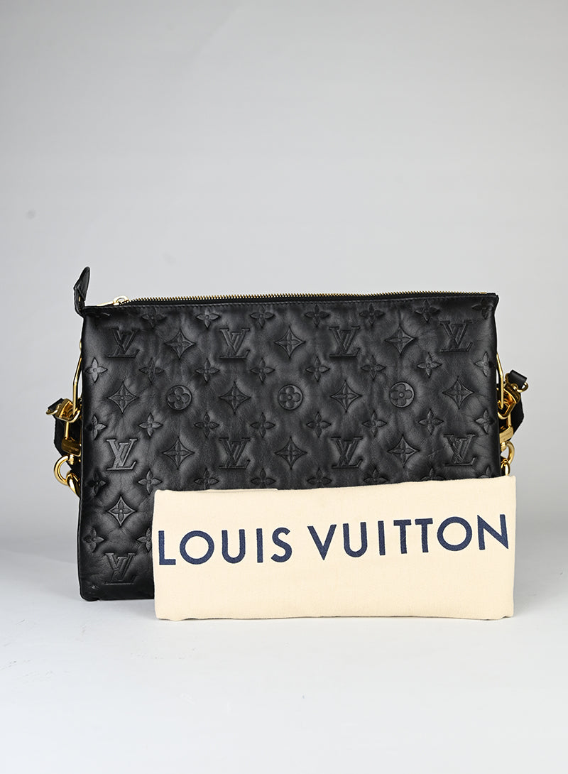 Louis Vuitton Borsa Coussin MM in pelle nera
