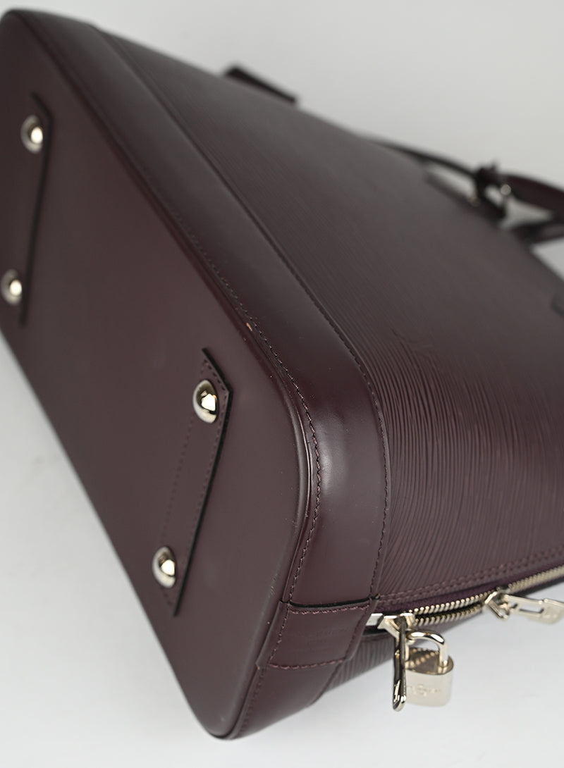 Louis Vuitton Borsa Alma PM Pelle Epi Prugna