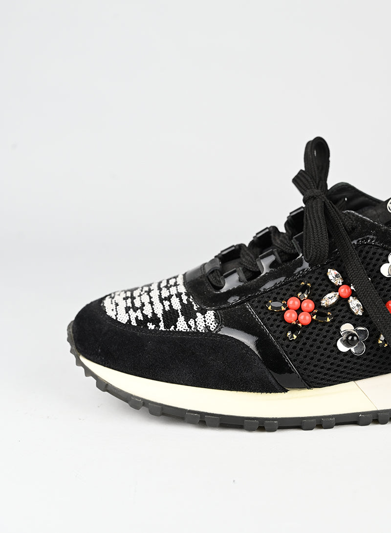 Louis Vuitton Sneakers nere con ricami - N. 37