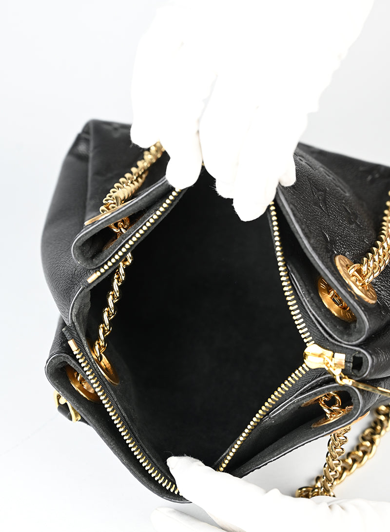 Louis Vuitton Borsa in pelle Monogram nera