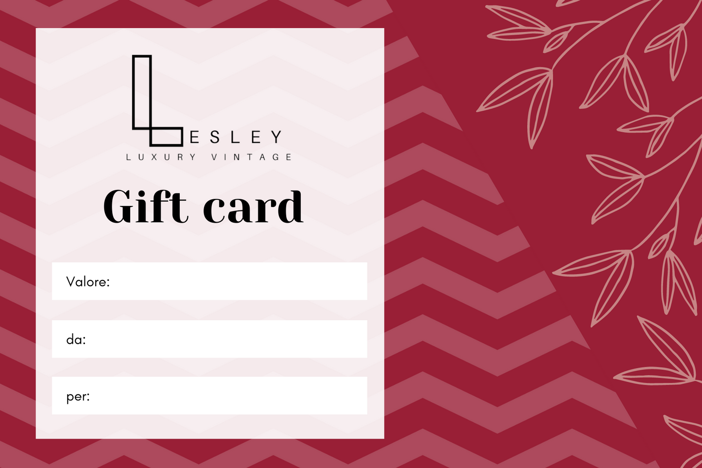 Lesley Luxury Vintage Gift Card - lesleyluxuryvintage