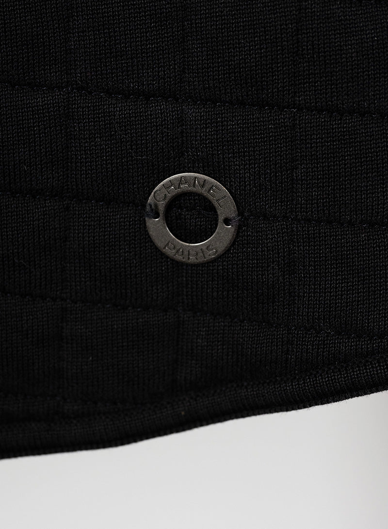 Chanel Black quilted cotton vest - Size. 38