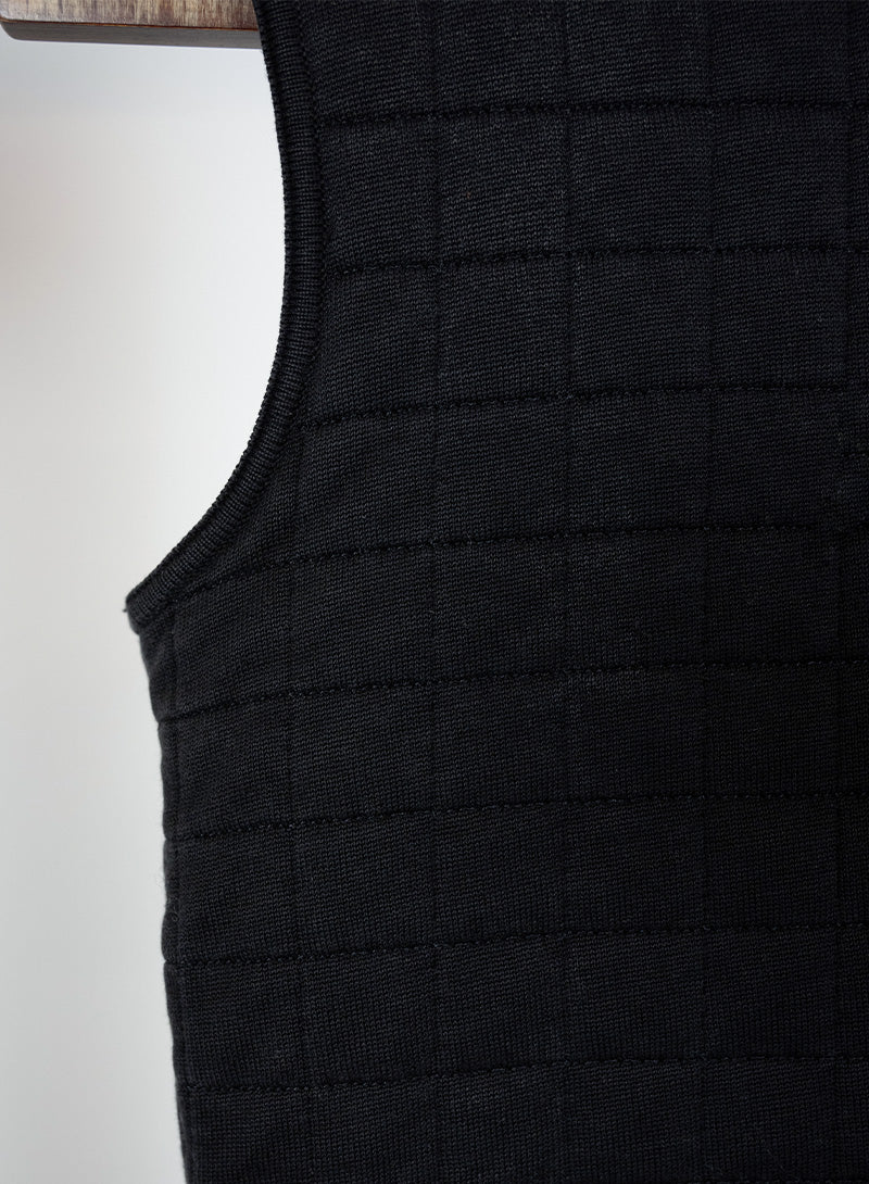 Chanel Black quilted cotton vest - Size. 38