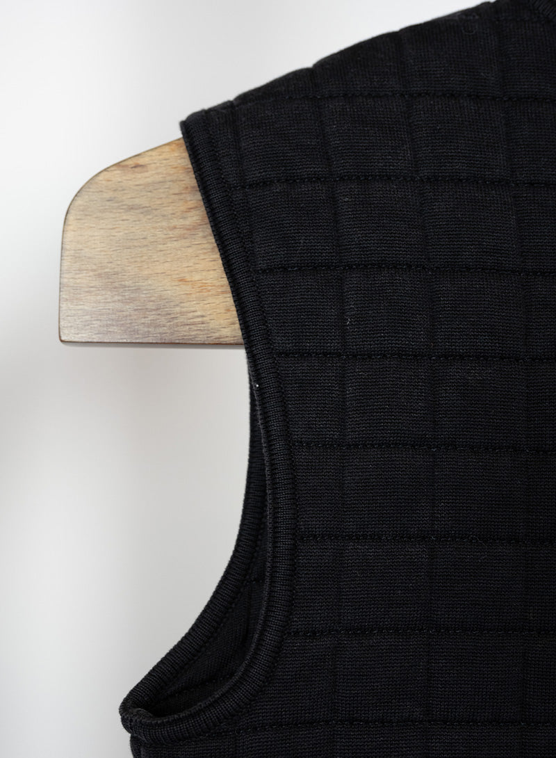 Chanel Black quilted cotton vest - Size. 38