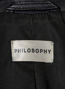 Philosophy Spolverino in nappa nero - Tg. 40
