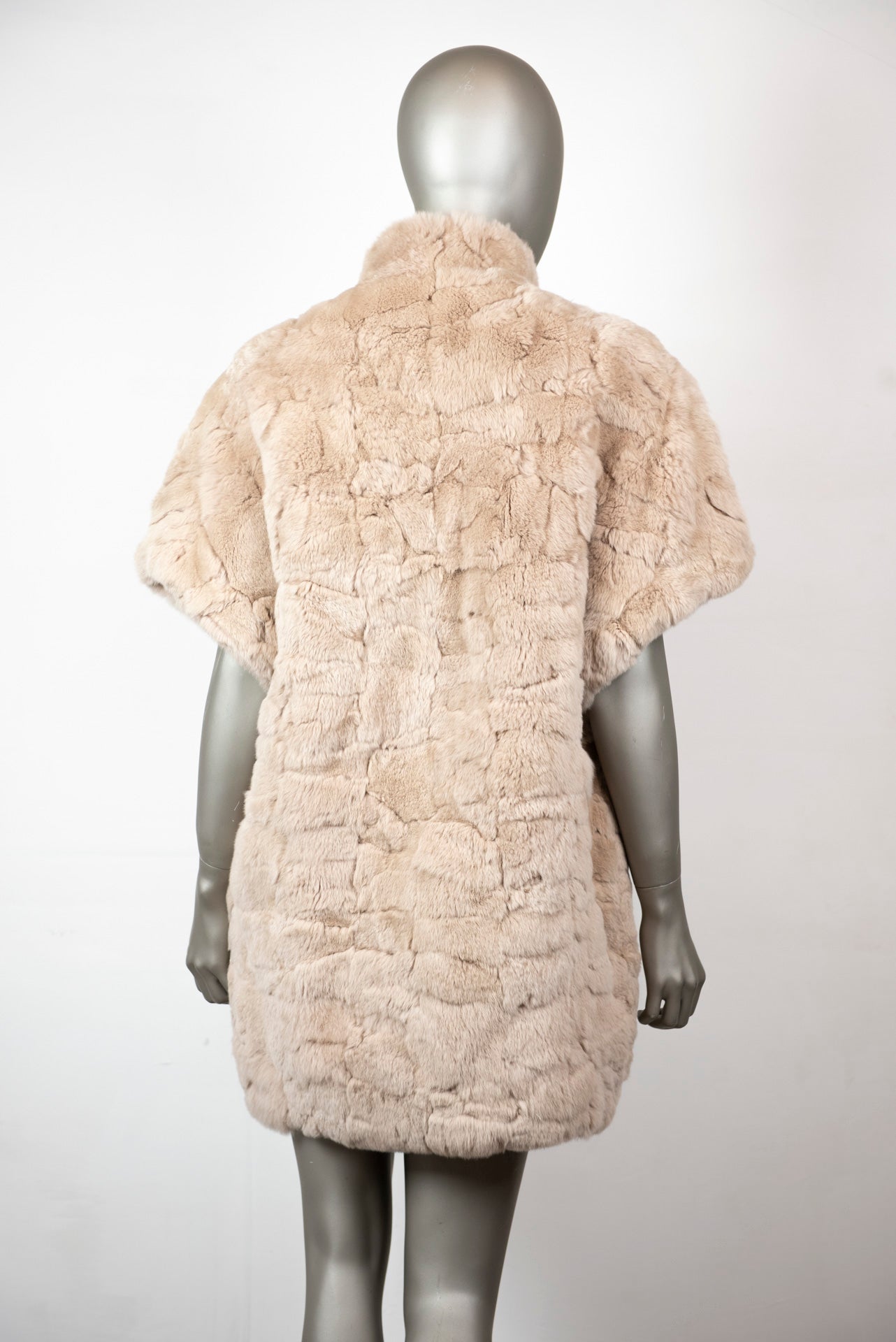 Yves Salomon Pelliccia Meteo color miele manica corta - Tg. 42 - lesleyluxuryvintage