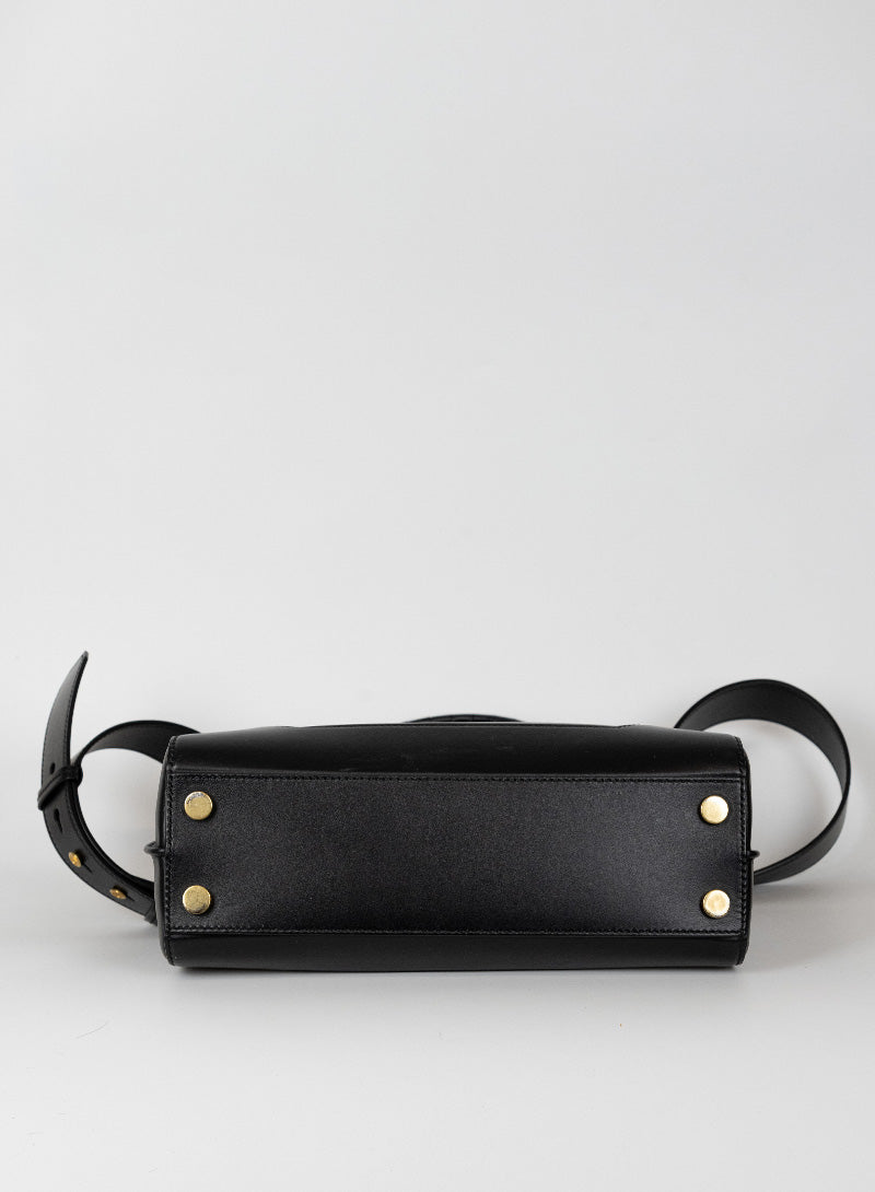 Balmain Rectangular bag in black leather
