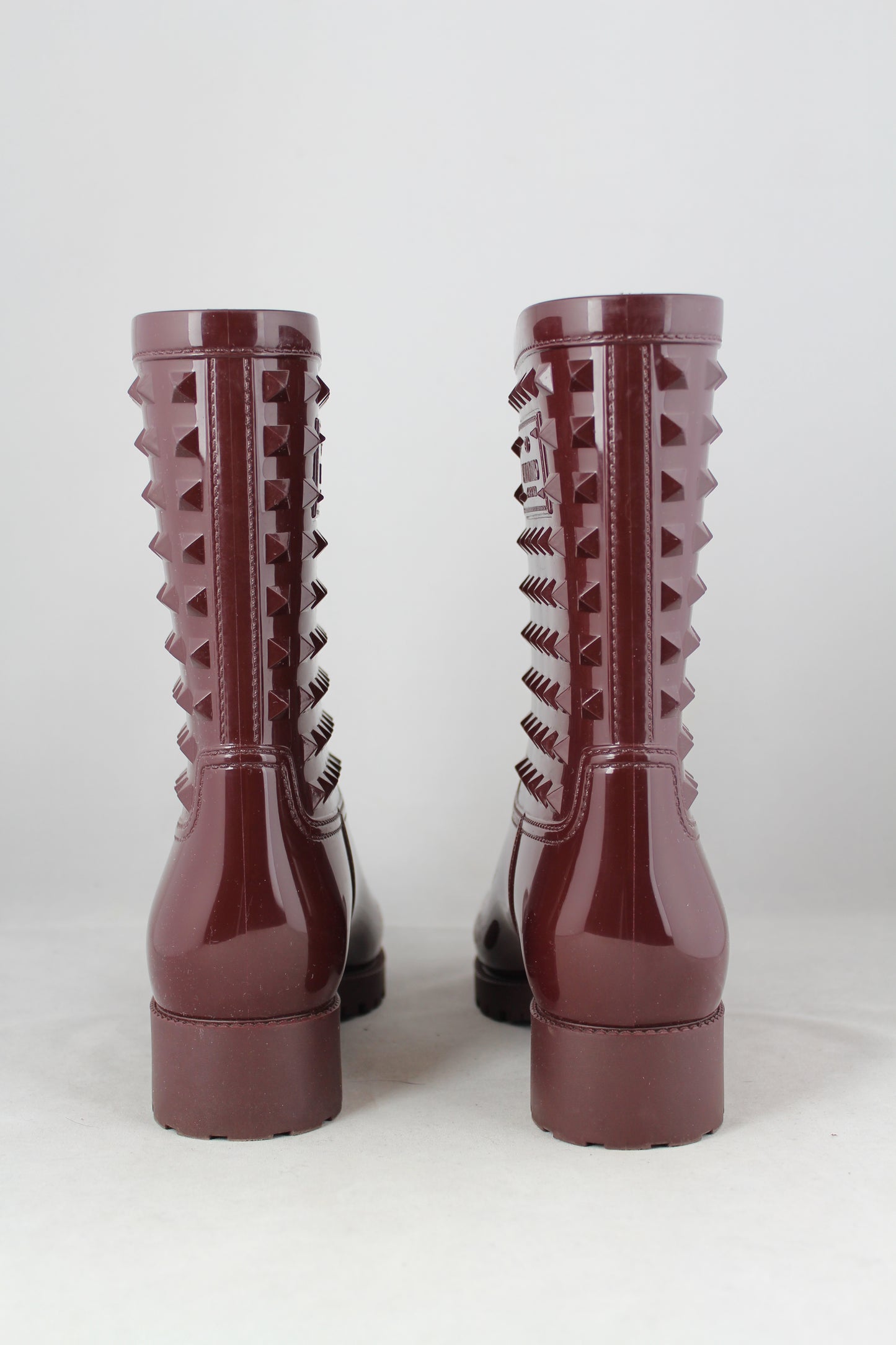 Valentino Calosce Rockstud colore vinaccia - N. 37 - lesleyluxuryvintage