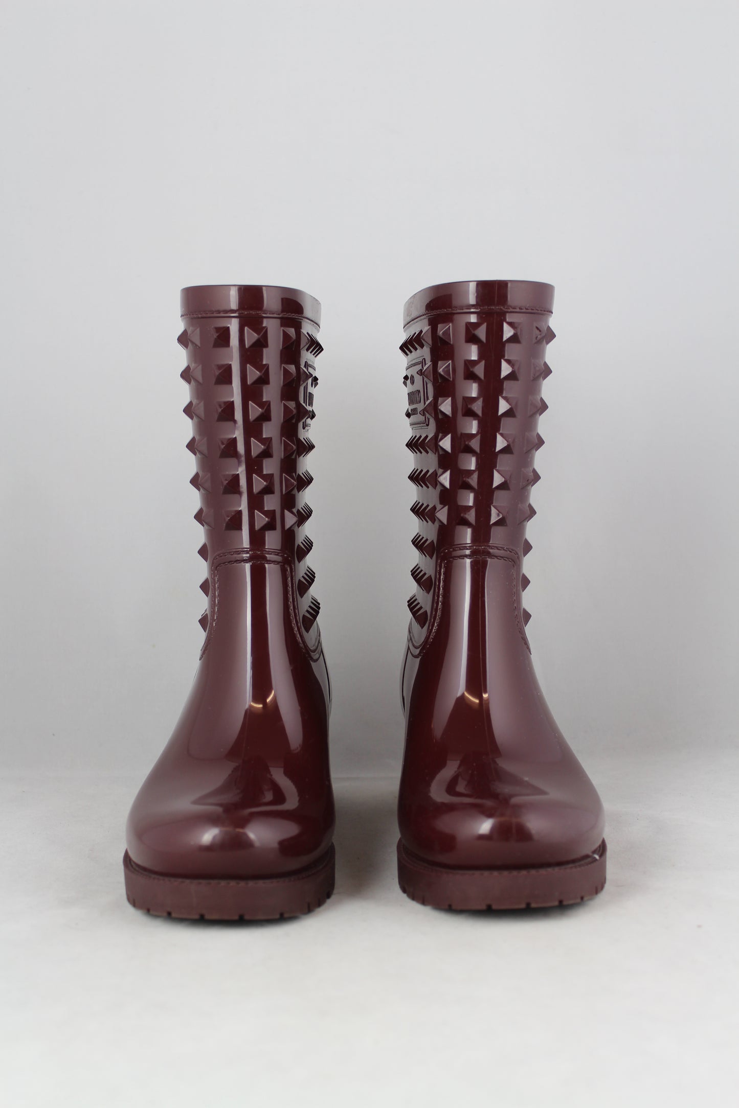 Valentino Calosce Rockstud colore vinaccia - N. 37 - lesleyluxuryvintage