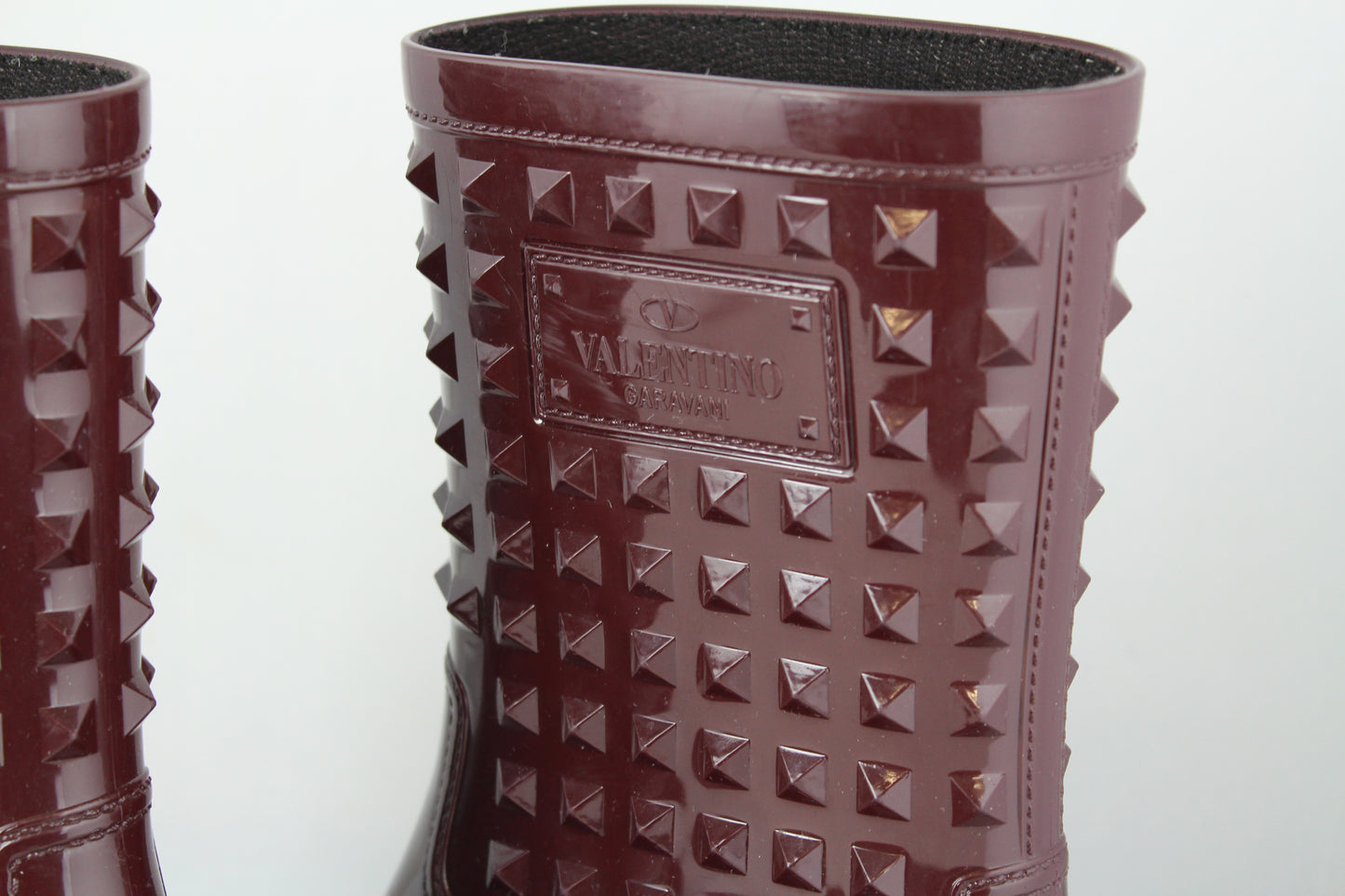 Valentino Calosce Rockstud colore vinaccia - N. 37 - lesleyluxuryvintage