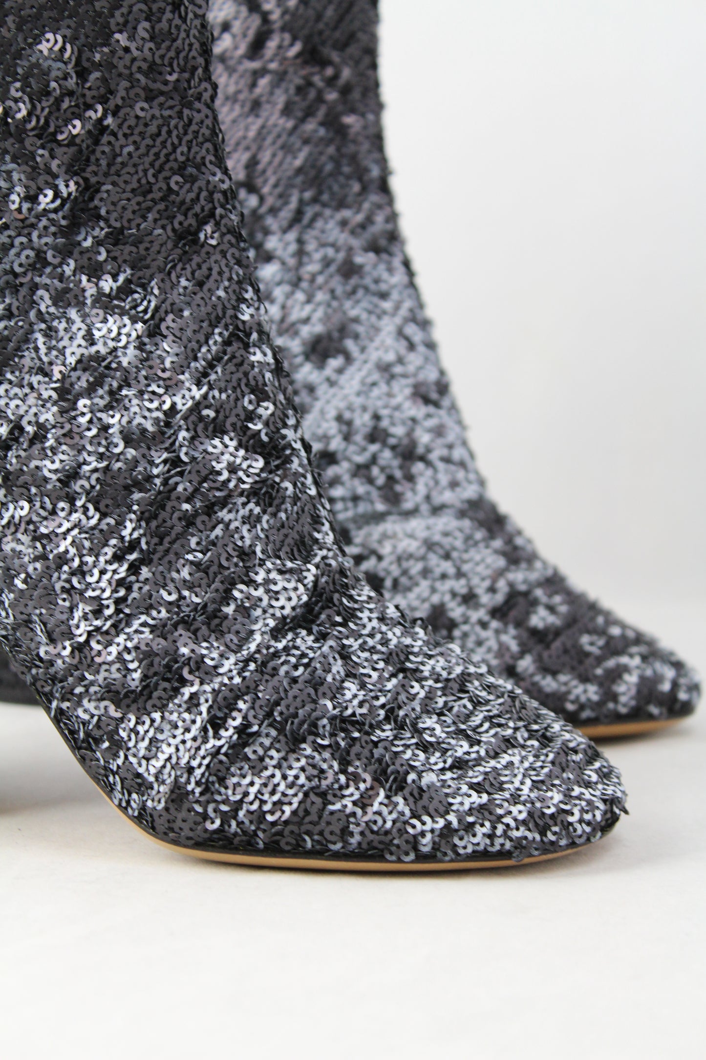 Martin Margiela Tronchetto con paillettes blu sfumate - N. 37 - lesleyluxuryvintage