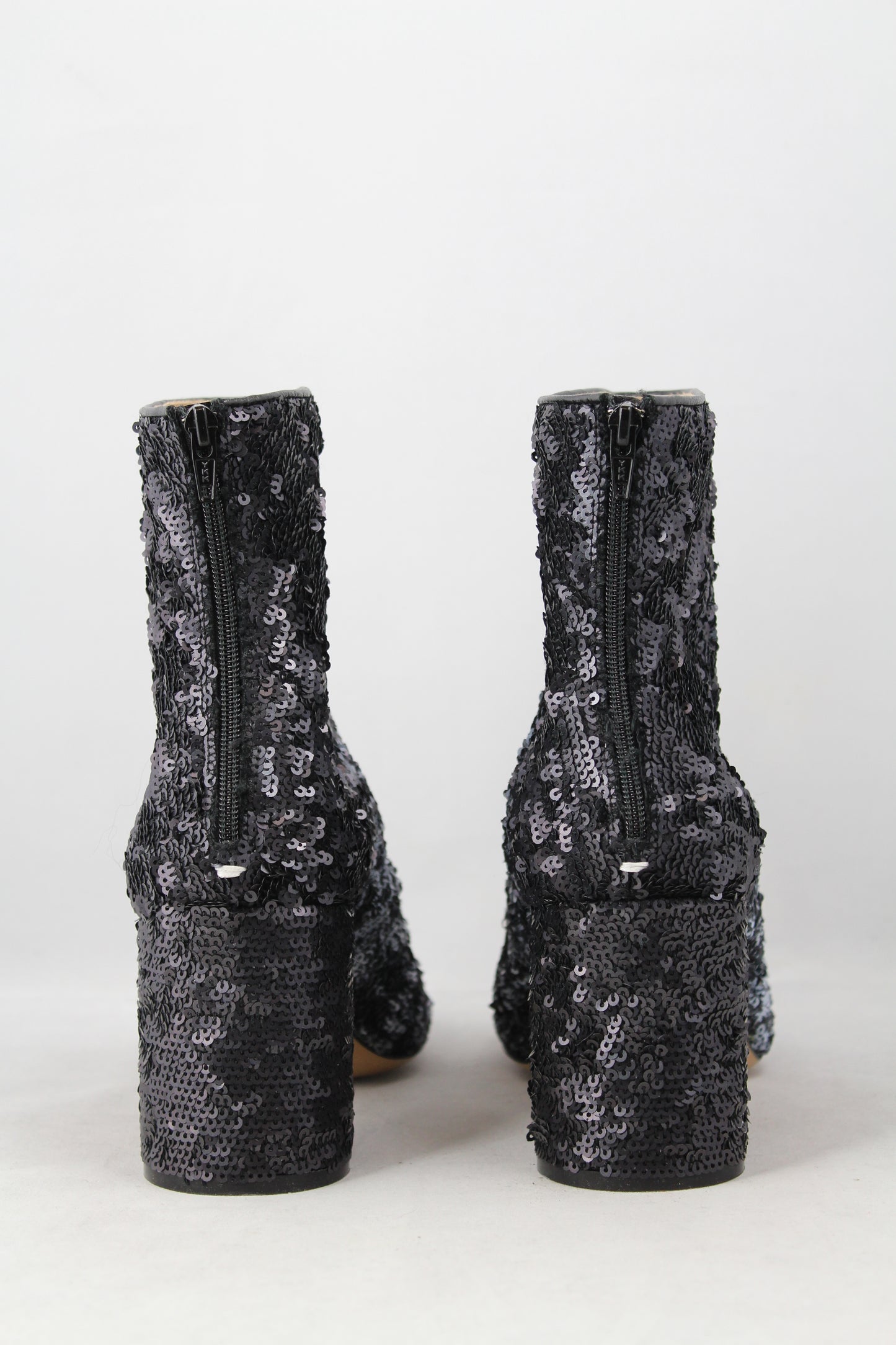 Martin Margiela Tronchetto con paillettes blu sfumate - N. 37 - lesleyluxuryvintage