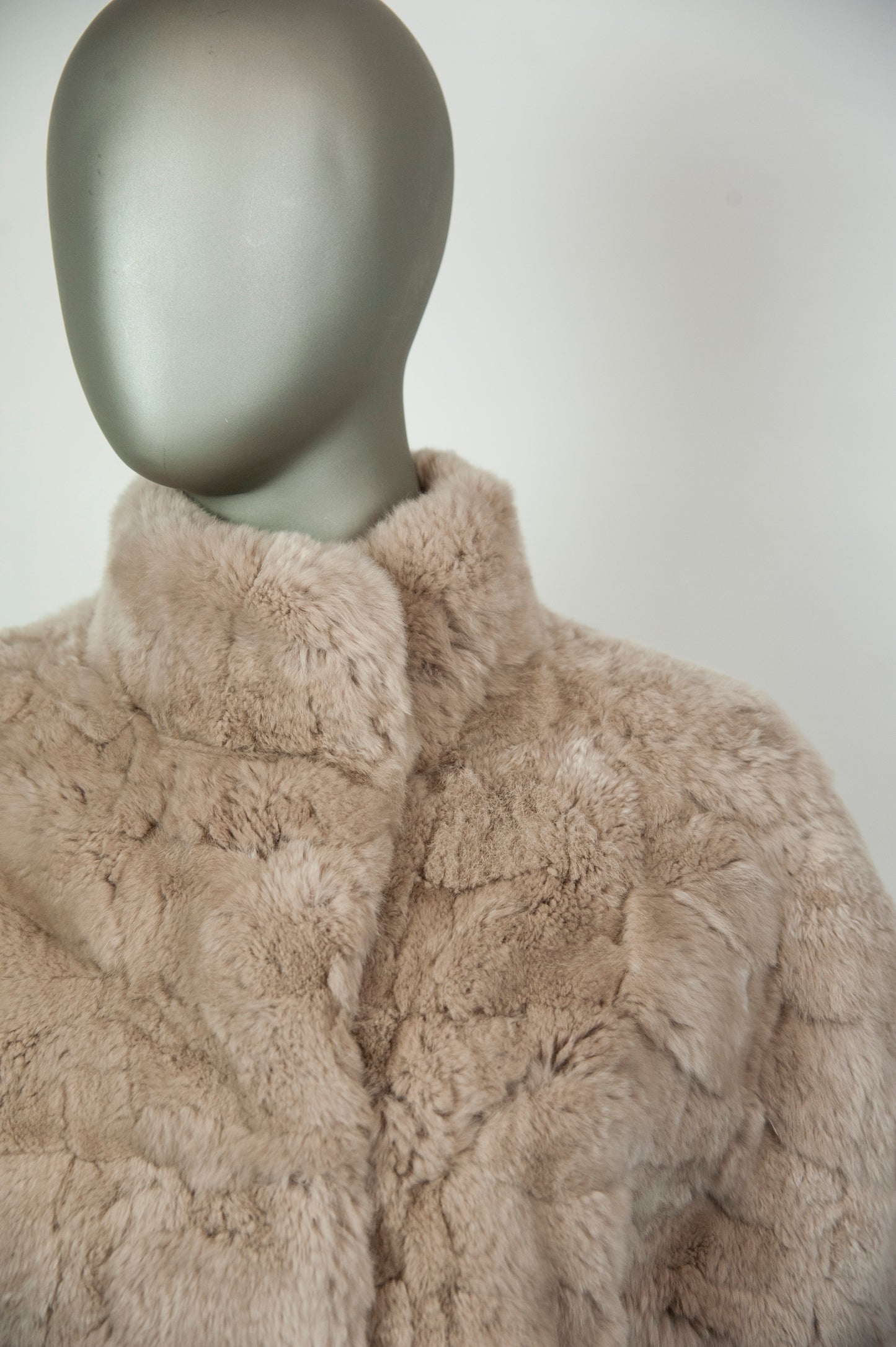 Yves Salomon Pelliccia Meteo color miele manica corta - Tg. 42 - lesleyluxuryvintage