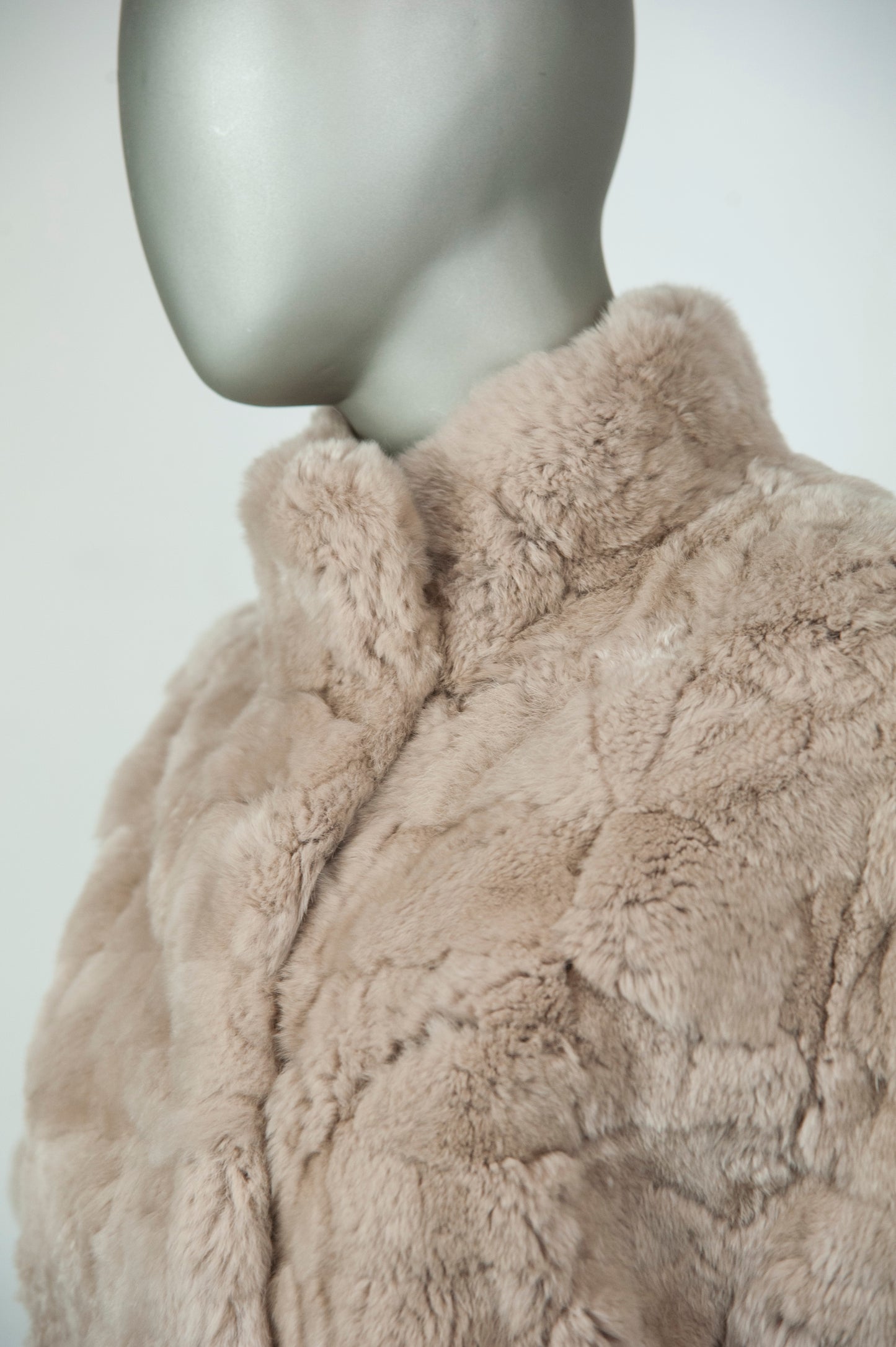 Yves Salomon Pelliccia Meteo color miele manica corta - Tg. 42 - lesleyluxuryvintage