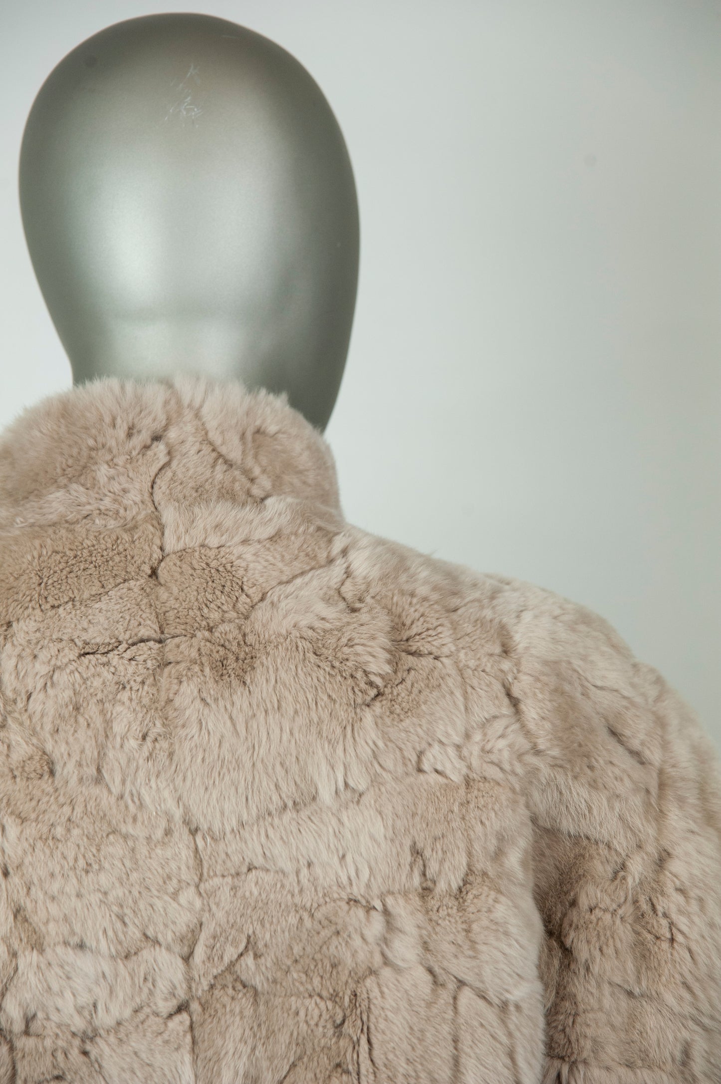 Yves Salomon Pelliccia Meteo color miele manica corta - Tg. 42 - lesleyluxuryvintage