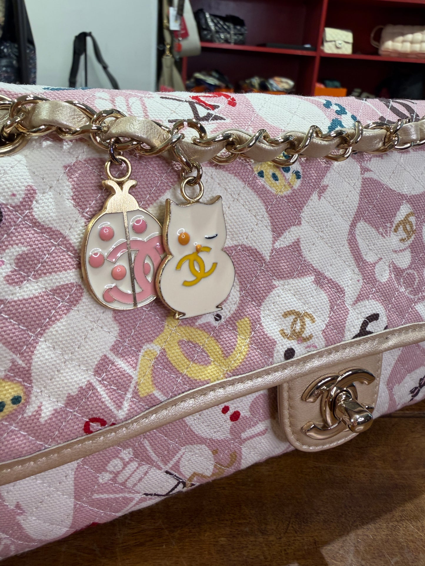 Chanel timeless flap Baby Animals spring 2007 -  lesleyluxuryvintage