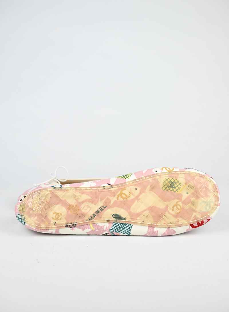 Chanel Ballerine tessuto fantasia - N. 40