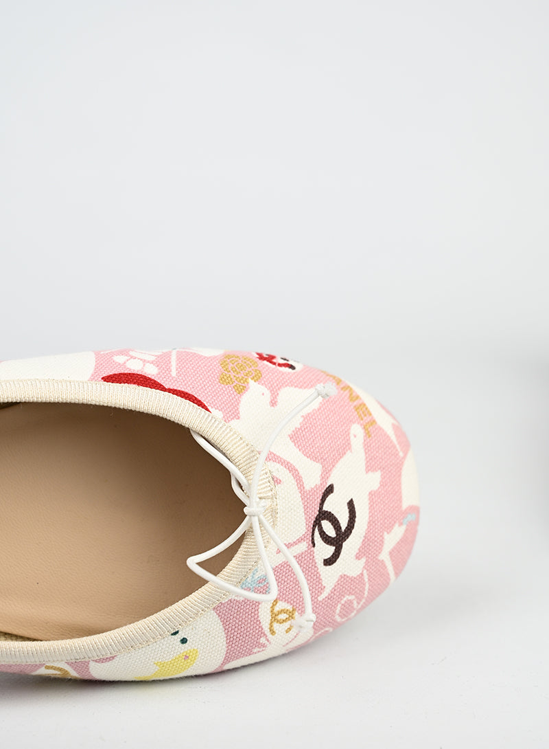 Chanel Ballerine tessuto fantasia - N. 40