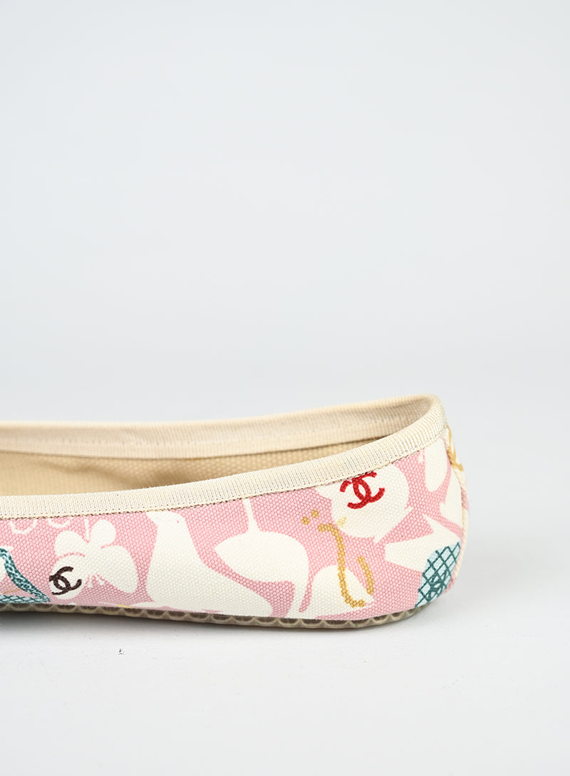 Chanel Ballerine tessuto fantasia - N. 40