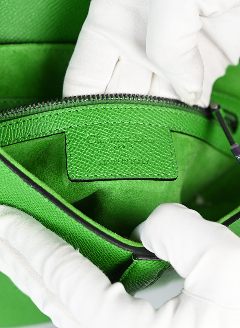 Dior Borsa Saddle in pelle verde -  lesleyluxuryvintage