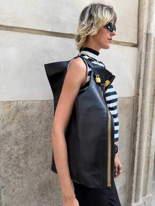 Tom Ford borsa in pelle nera Alix