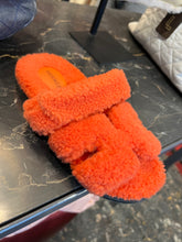 Load image into Gallery viewer, Hermès orange Chypre sandals
