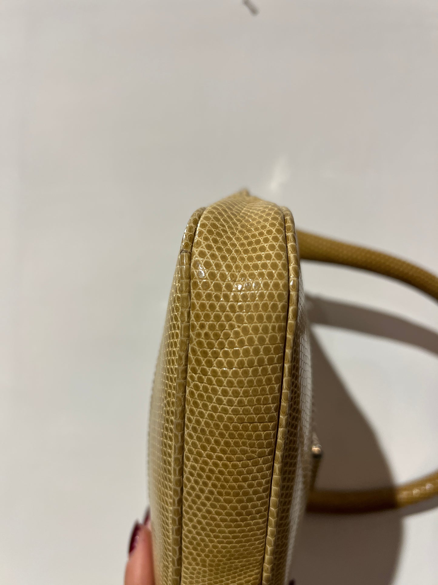 Gucci borsina Vintage lizard avana