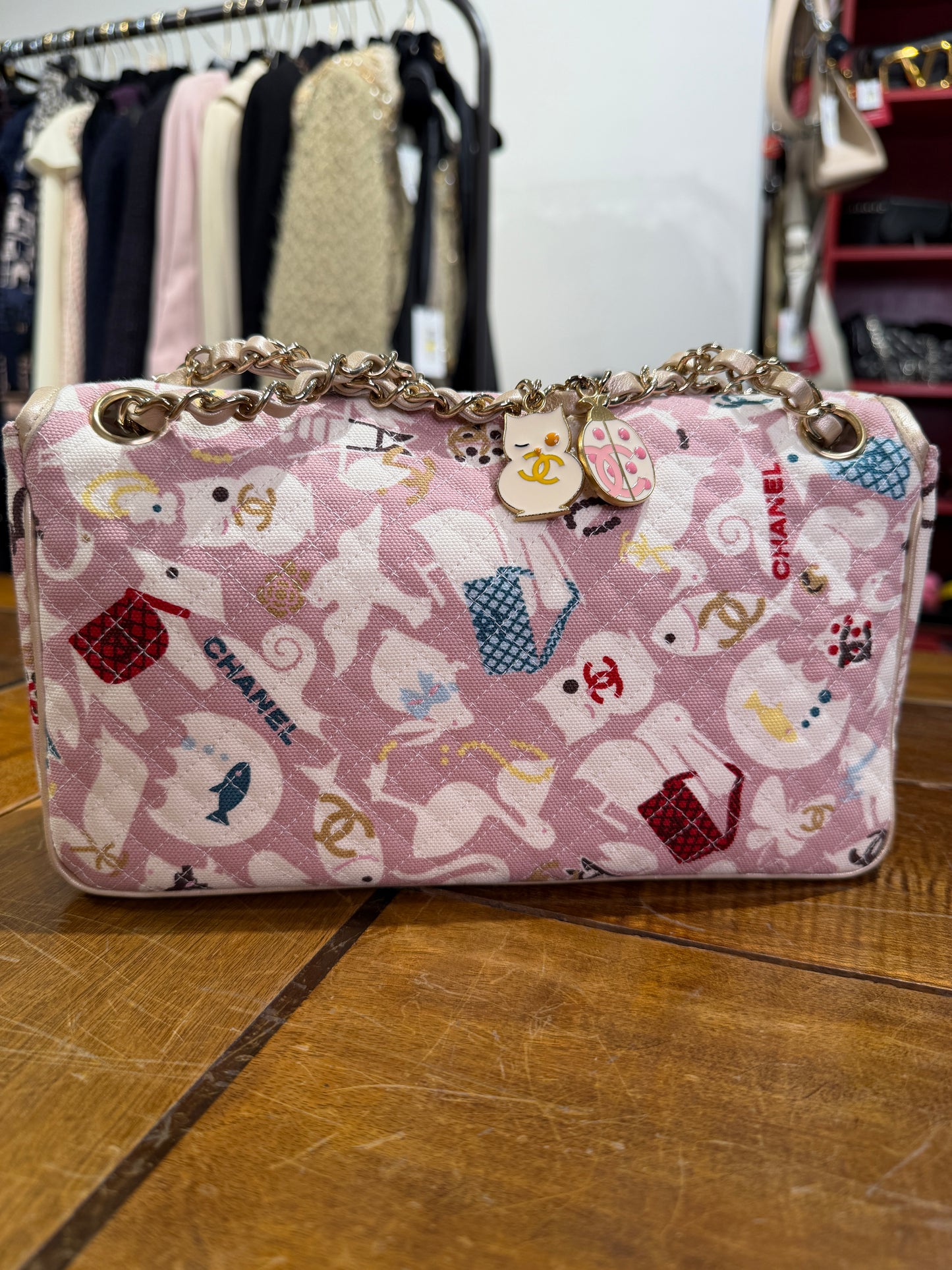 Chanel timeless flap Baby Animals spring 2007 -  lesleyluxuryvintage