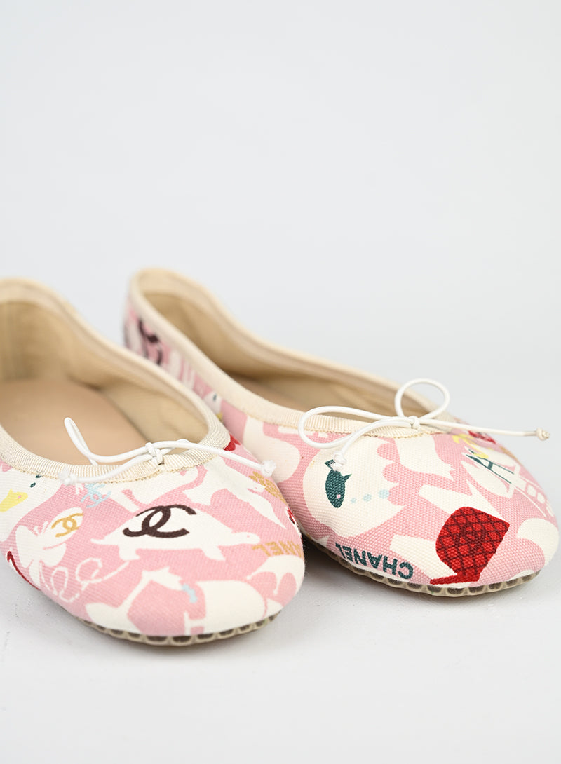 Chanel Ballerine tessuto fantasia - N. 40