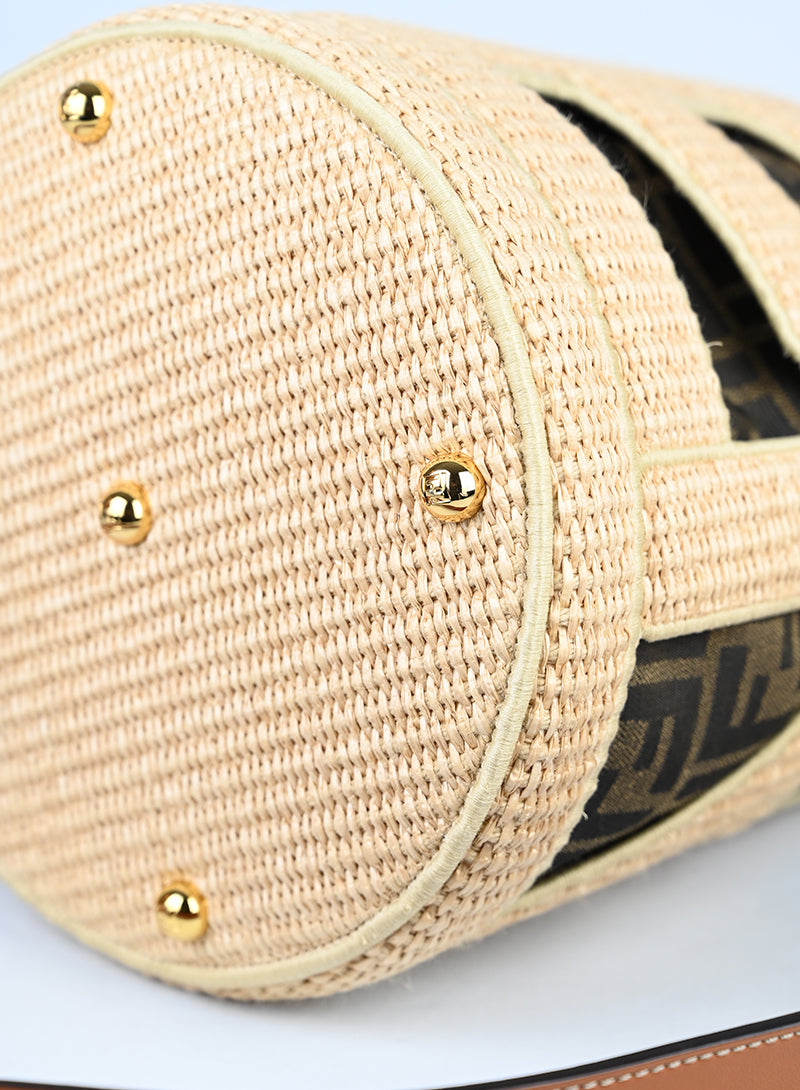 Fendi Borsa Step-out in rafia -  lesleyluxuryvintage