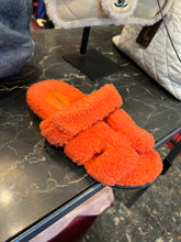 Load image into Gallery viewer, Hermès orange Chypre sandals
