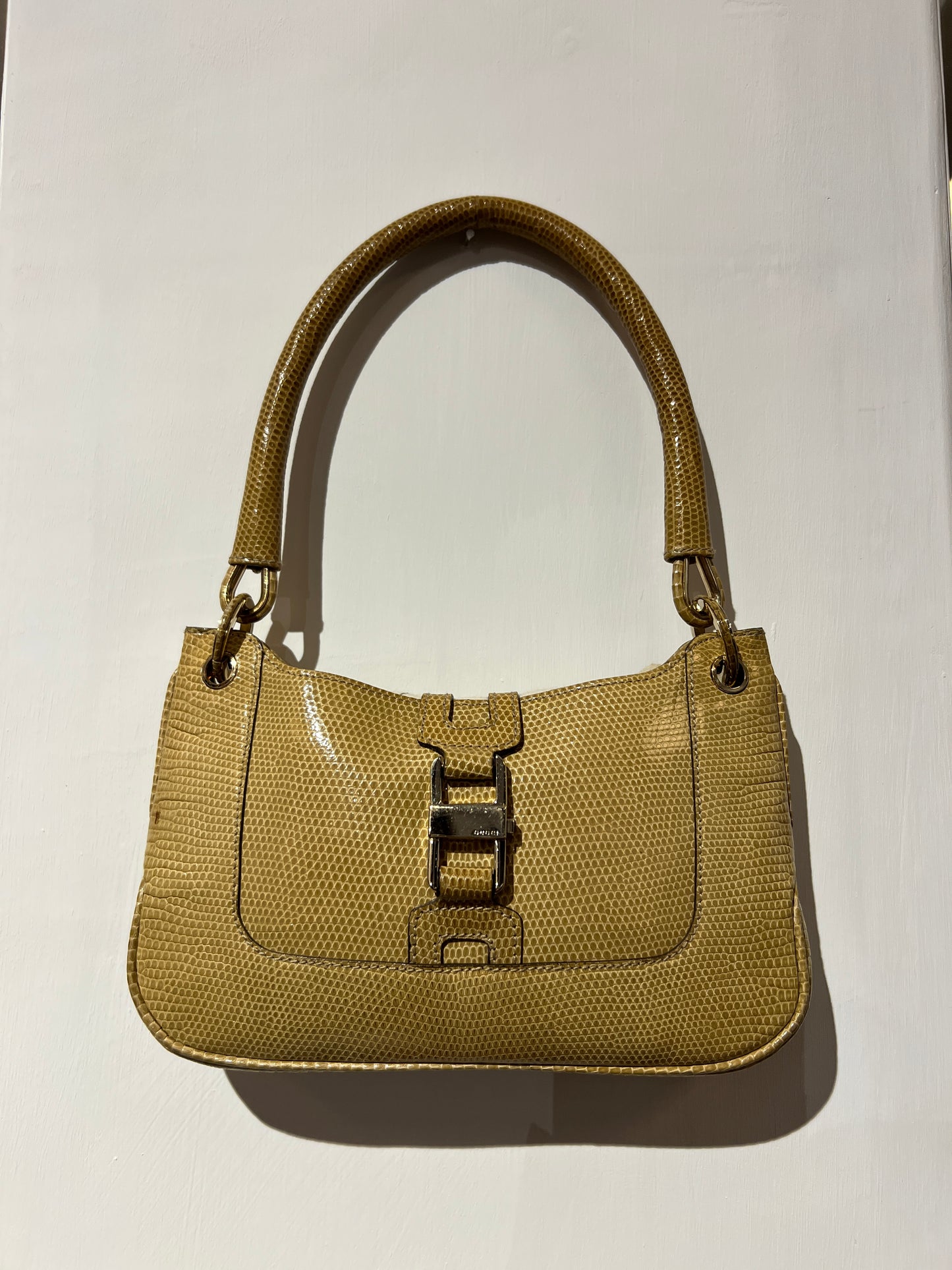 Gucci borsina Vintage lizard avana