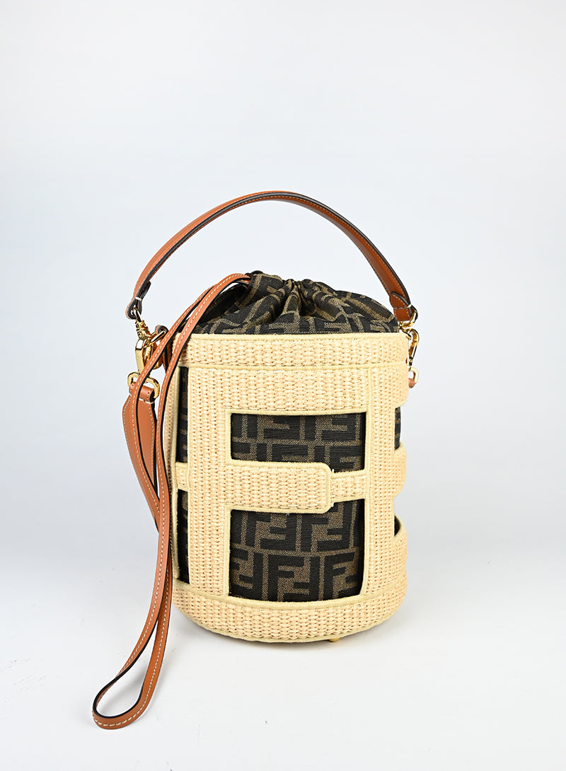Fendi Borsa Step-out in rafia -  lesleyluxuryvintage
