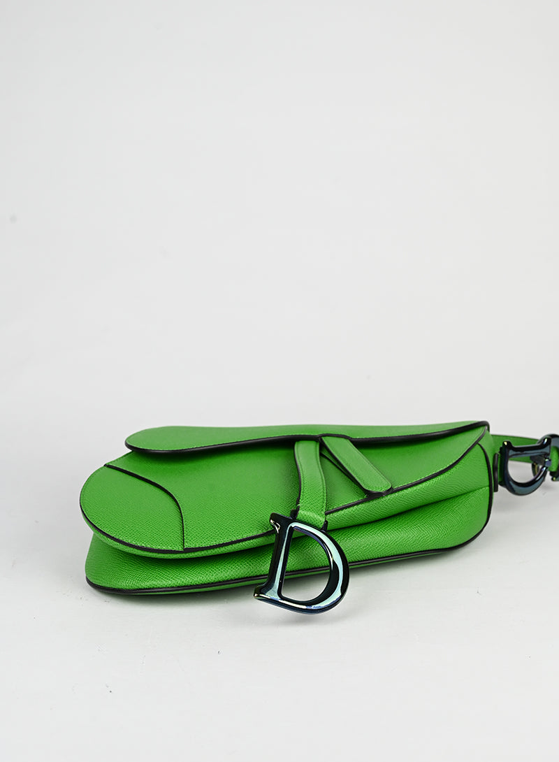Dior Borsa Saddle in pelle verde -  lesleyluxuryvintage