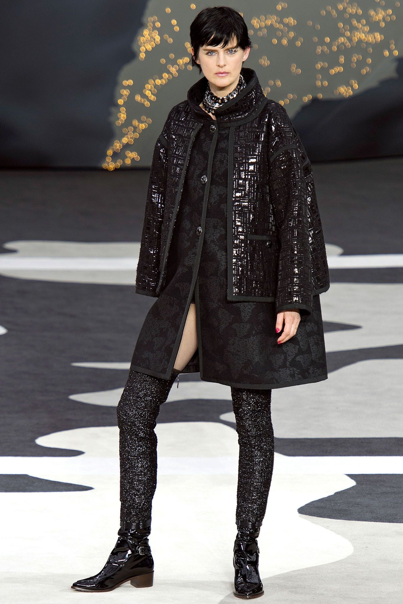 Chanel collana catene RTW F2013
