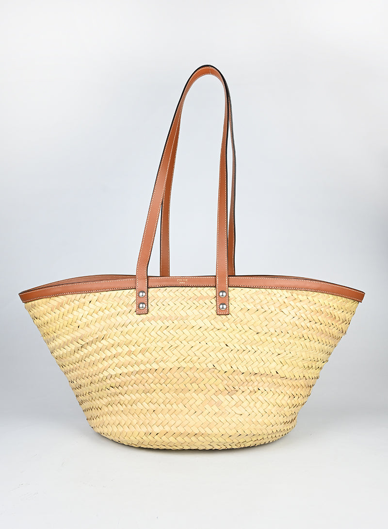 Celine Borsa a spalla in rafia -  lesleyluxuryvintage