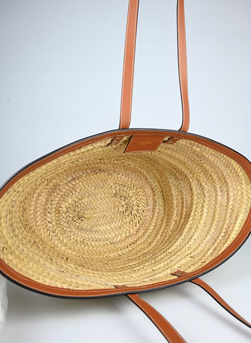 Celine Borsa a spalla in rafia -  lesleyluxuryvintage