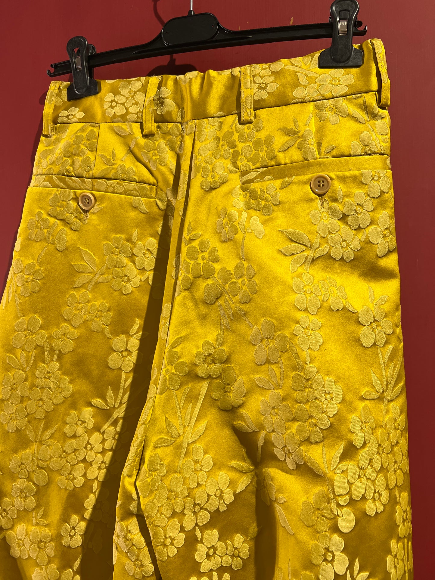 Dries Van Noten pantaloni palazzo gialli