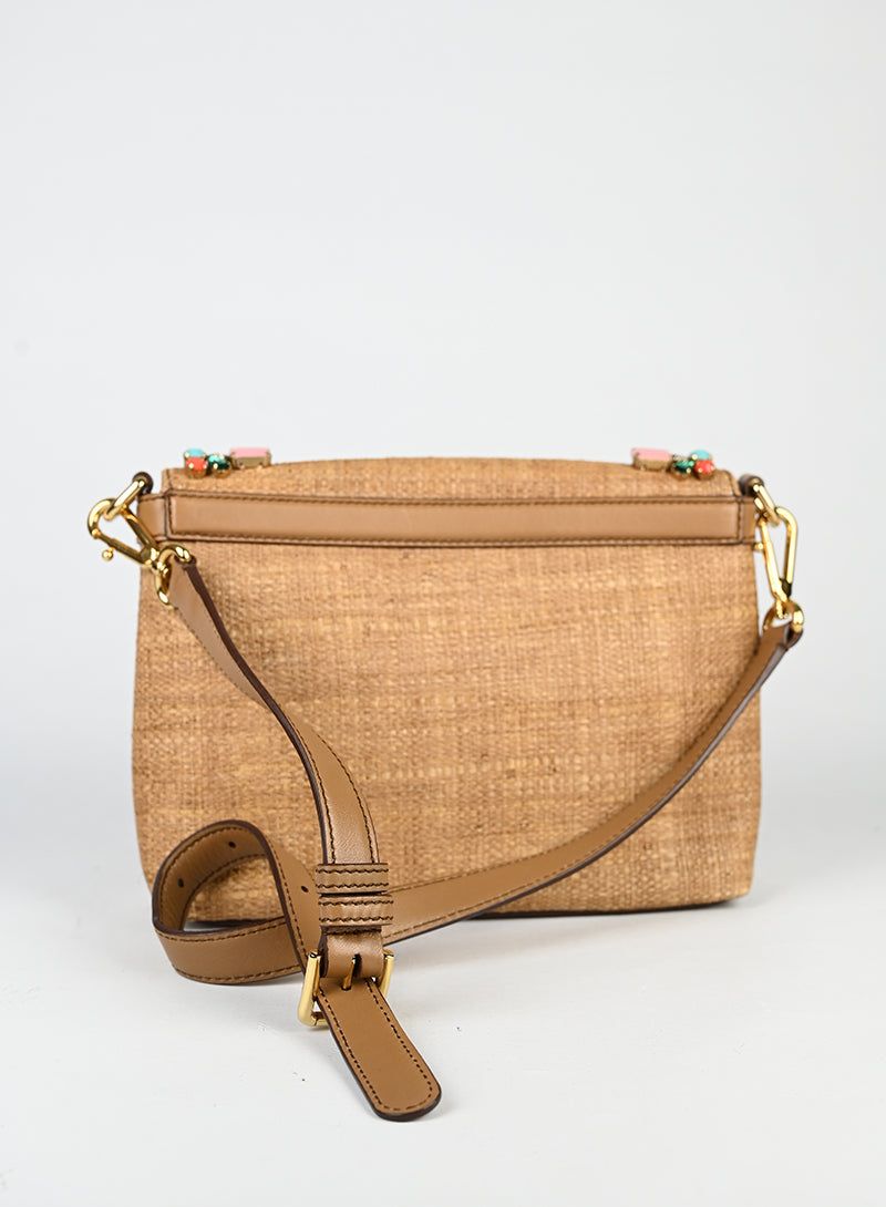 Dolce & Gabbana Borsa in rafia con pietre -  lesleyluxuryvintage
