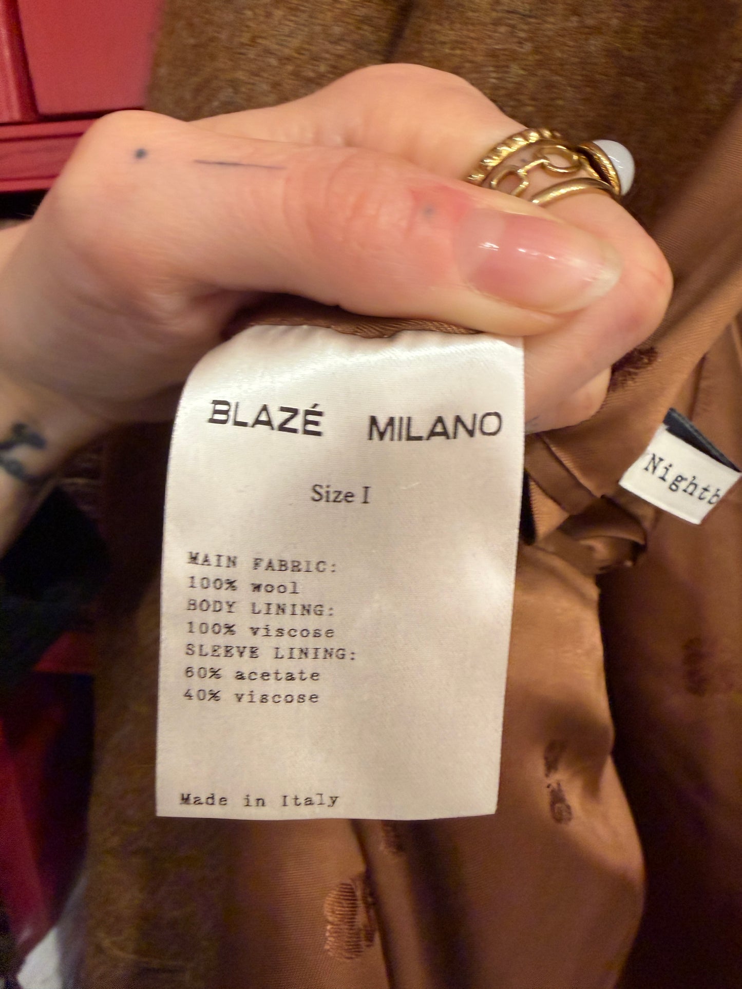 Blazé blazer lana nocciola -  lesleyluxuryvintage